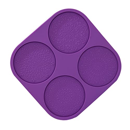 TEMPNAP Mandala Silikonform für DIY Untersetzer Kreative Gießform Hochwertigem Silikon für Bastelprojekte mit Epoxidharz Langlebig und Einfach zu Handhaben von TEMPNAP