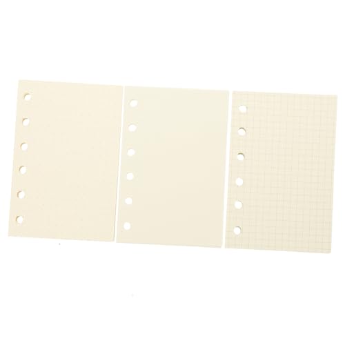 TEMPNAP Nachfüllpapier Kariert Blanko Ringbuch Einlagen für Planer Notizbuch Nachfülleinlagen Vielseitig Einsetzbar Praktisch Langlebig von TEMPNAP