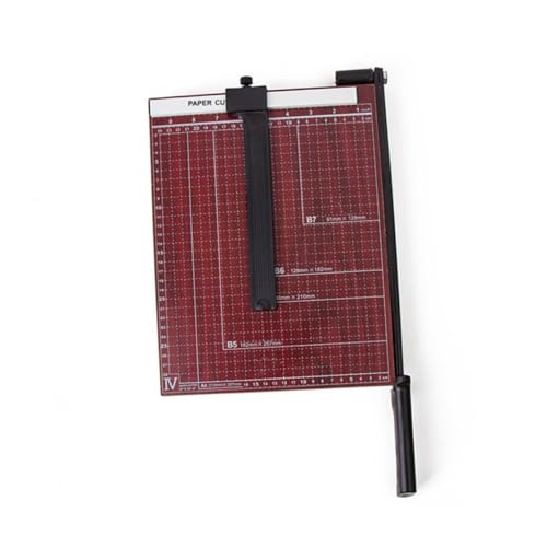 TEMPNAP Papierschneider mit Hebelschneider Foto Schneidemaschine Robuste Metallbasis mit Rasterlineal Automatischer Klemmsystem Präziser Bastelschneider für Büro und Zuhause TEMPNAP Papierschneider mit Hebelschneider Foto Schneidemaschine Robuste Metallbasis mit Rasterlineal Automatischer Klemmsystem Präziser Bastelschneider für Büro und Zuhause von TEMPNAP