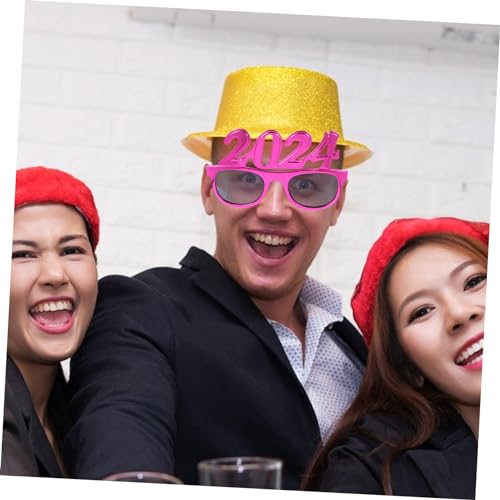 TEMPNAP Partybrille Elektrisch Glänzend Lustige Silvesterbrille für Neujahrsfeier Foto Requisite von TEMPNAP