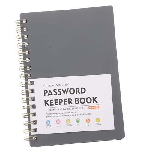 TEMPNAP Passwort Notizbuch mit Alphabetischen Registern Tragbarer Passwort Organizer für Web Logins Kompakte Stilvolles Design für Zuhause und Büro Platzsparend von TEMPNAP
