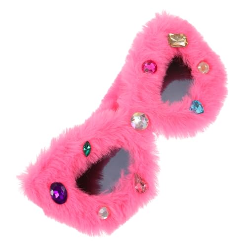 TEMPNAP Plüsch Sonnenbrille Für Partys Lustige Dekorative Sonnenbrillen Für Geburtstage Hochzeiten Und Abschlussfeiern Bequeme Und Leichte Partyaccessoires Mit Glitzer von TEMPNAP