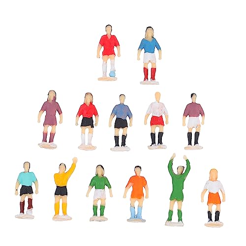 TEMPNAP Realistische Footballspieler-Figuren Mini-Modelle Im Maßstab 1/87 Für Tischdekoration Und Schmuck von TEMPNAP