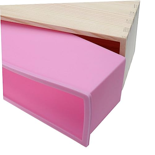 TEMPNAP Rechteckige Holz Seifenform DIY Langlebig Geruchlos Einfache Praktische Gießform für Handgemachte Seifen Kleines für Zuhause und TEMPNAP Rechteckige Holz Seifenform DIY Langlebig Geruchlos Einfache Praktische Gießform für Handgemachte Seifen Kleines für Zuhause und von TEMPNAP