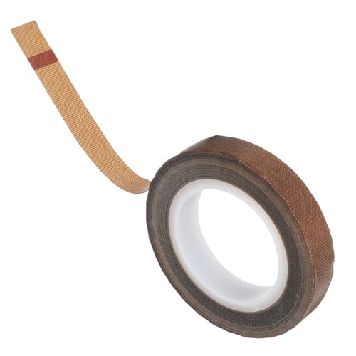 TEMPNAP Teflonband Heizband Für Sublimation Hitzebeständiges Band Wärmeübertragungsband Wärmeband Hitzebeständiges Klebeband Für Sublimation Hochtemperaturband Light Brown Glasfaser von TEMPNAP