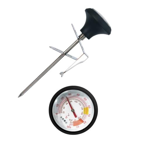 TEMPNAP Thermometer mit Silikonhülle und Clip Präzisionsmesser für Wasser Bbq und Grill Teiliges für und Flüssigkeiten von TEMPNAP