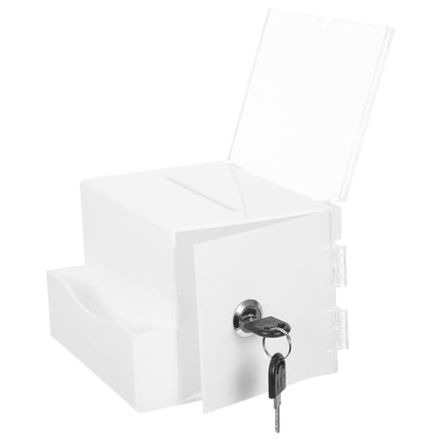TEMPNAP Transparente Acryl Spendenbox mit Schloss Tragbare Wahlurne Vorschlagsbox für Büro und Schule Sichere Sammlung von Vorschlägen und Spenden TEMPNAP Transparente Acryl Spendenbox mit Schloss Tragbare Wahlurne Vorschlagsbox für Büro und Schule Sichere Sammlung von Vorschlägen und Spenden von TEMPNAP