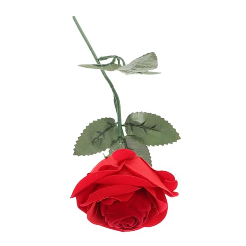 TEMPNAP Verlobungsring Box mit Rosen Design Samt Schmuckschatulle für Anträge Hochzeit und Besondere Anlässe Aufbewahrung für Ringe und Ohrringe Kratzfest und von TEMPNAP