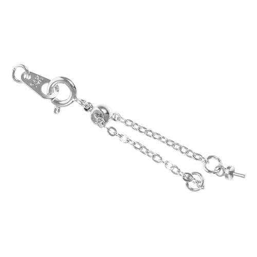 TEMPNAP Verstellbare Verlängerungskette mit Rundem Verschluss DIY Schmuck Zubehör Einfache Anwendung für Halsketten Armbänder und Anhänger Vielseitig Einsetzbar Platiniert von TEMPNAP
