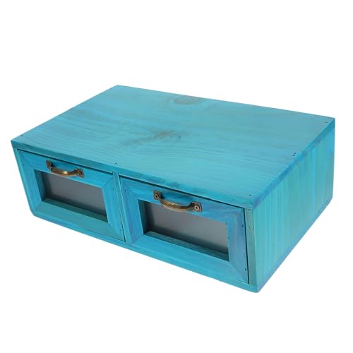 TEMPNAP Vintage Holz Desktop Organizer Schubladenbox Multifunktionaler Make Up und Schmuck Aufbewahrungsbehälter Dekorativer Holz Organizer für Kosmetik und Kleinteile Schreibtisch TEMPNAP Vintage Holz Desktop Organizer Schubladenbox Multifunktionaler Make Up und Schmuck Aufbewahrungsbehälter Dekorativer Holz Organizer für Kosmetik und Kleinteile Schreibtisch von TEMPNAP