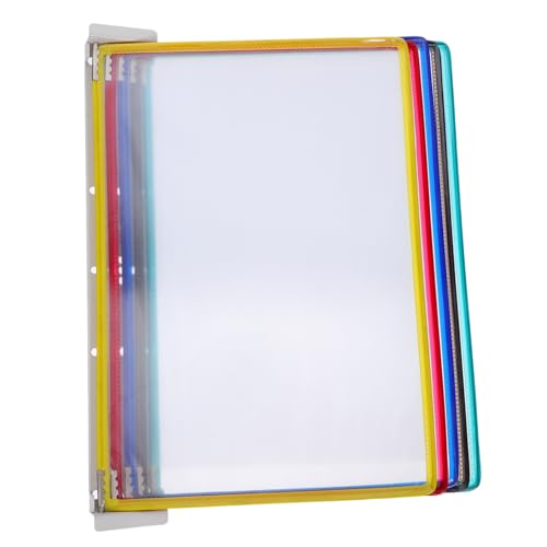 TEMPNAP Wall-montiertes Informationsregal Wandaktenhalter Wandmagnagin Wanddateiorganisator Magazinanzeige Papierhalter der Wandmontage -Wandanzeige hängender Aktenständer PVC von TEMPNAP