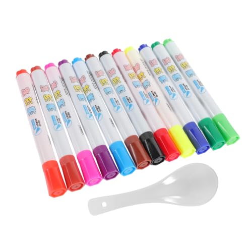 TEMPNAP Whiteboard Marker Abwischbare Stifte mit Farben Schwimmende Tintenstifte für Unterricht Schule und Büro Löffel für Kreative Projekte von TEMPNAP