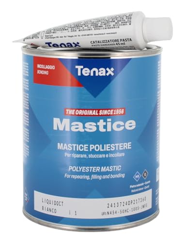 TENAX Flüssigweißer Kitt 1 l zum Verkleben von Marmor und ähnlichen Steinen von TENAX