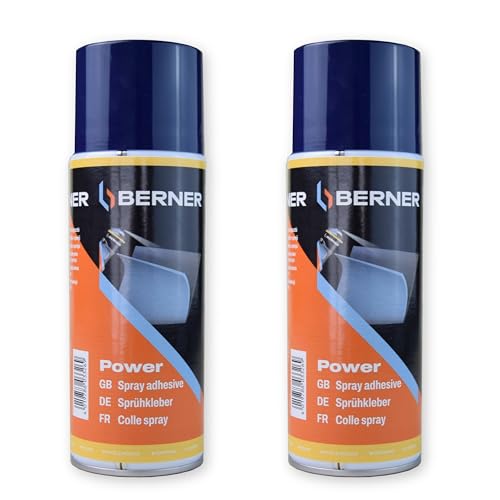 2 x Sprühkleber für Auto, Textilien, Holz, Metall, transparent, haftend, hitzebeständig, 400 ml 2 x Sprühkleber für Auto, Textilien, Holz, Metall, transparent, haftend, hitzebeständig, 400 ml von TENDAGGIMANIA