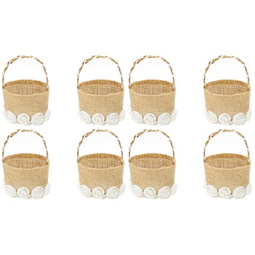 TENDYCOCO Blumenmädchenkorb Hochzeit Korb Blumenkorb 8 Stücke Stil 6 Süßigkeiten Korb Leer Kindergarten Zuhause Party Festival Hochzeit von TENDYCOCO