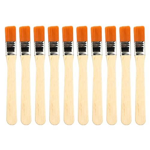 10 Stück Pinsel Klein,Flachpinsel,Pinsel Lack,Lasurpinsel,Holz außen Paint Brush,Kompakt und Mäßig Groß Flachpinsel-Set,Flachpinsel mit Holzstiel,für Kunst Farben,Malerbedarf Malerei 10 Stück Pinsel Klein,Flachpinsel,Pinsel Lack,Lasurpinsel,Holz außen Paint Brush,Kompakt und Mäßig Groß Flachpinsel-Set,Flachpinsel mit Holzstiel,für Kunst Farben,Malerbedarf Malerei von TENGEE