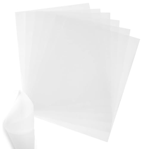 100 Stück Transparentpapier,Transparentpapier Bedruckbar,Schnittmusterpapier,Transparentpapier A4,Pergamentpapier zum Bedrucken,zum Schneiden Mit Cutter, Laser, Stencilburner und Plotter(Weiß) von TENGEE
