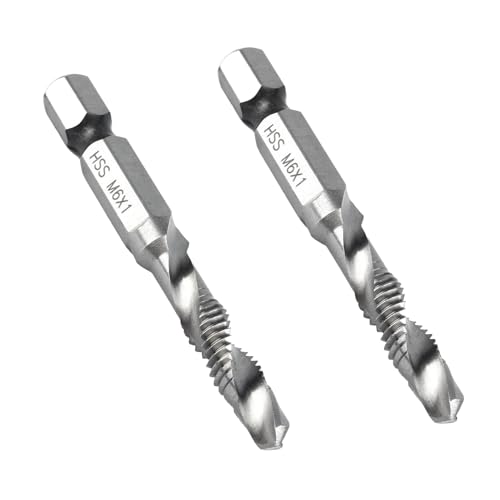 2 StüCk Gewindeschneider M6,Gewindebohrer M6,56mm Länge Bohren Sechskant Schaftbohrer,Spiralschneide Bohrwerkzeug Ersatz,FüR Unlegierte Und Niedriglegierte StäHle Aluminiumplatte,Eisen. 2 StüCk Gewindeschneider M6,Gewindebohrer M6,56mm Länge Bohren Sechskant Schaftbohrer,Spiralschneide Bohrwerkzeug Ersatz,FüR Unlegierte Und Niedriglegierte StäHle Aluminiumplatte,Eisen. von TENGEE