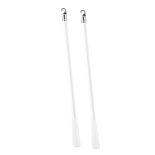 2 Stück Gardinen Schleuderstab, Vertical Blinds Stick Replacement, Weißer Fiberglas Blindstab mit Metallhaken, Fensterrollo Kippstab, Rollostangen für Öffnerzubehör, für Öffner, Zubehör, Fensteröffner 2 Stück Gardinen Schleuderstab, Vertical Blinds Stick Replacement, Weißer Fiberglas Blindstab mit Metallhaken, Fensterrollo Kippstab, Rollostangen für Öffnerzubehör, für Öffner, Zubehör, Fensteröffner von TENGEE