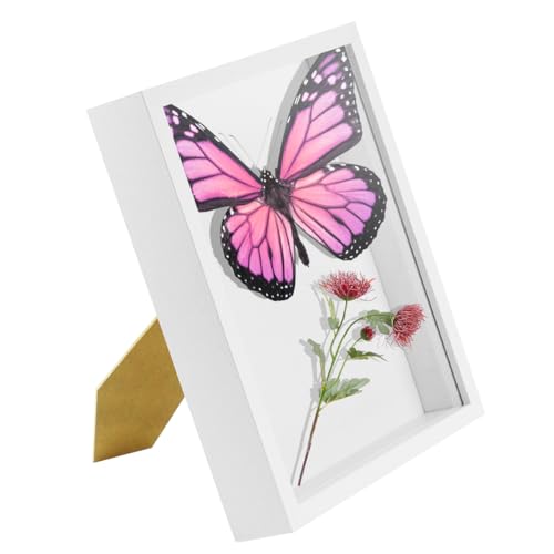 3D Bilderrahmen zum Befüllen 25x20 cm, Objektrahmen zum Befüllen mit Glasscheibe, Shadow Box für DIY Wandbehang, Blumenstrauß, Familie Freunde Erinnerungsstücke, Geschenk, Tiefer Holz Rahmen, (Weiß) 3D Bilderrahmen zum Befüllen 25x20 cm, Objektrahmen zum Befüllen mit Glasscheibe, Shadow Box für DIY Wandbehang, Blumenstrauß, Familie Freunde Erinnerungsstücke, Geschenk, Tiefer Holz Rahmen, (Weiß) von TENGYIF