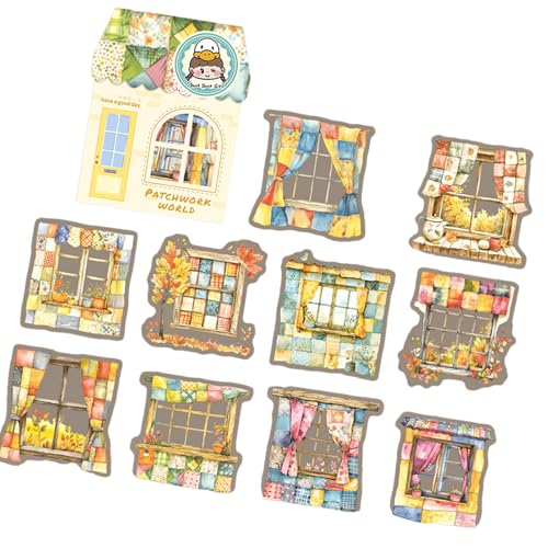 10 Stück dekorative Szenen-Aufkleber, PET-Aufkleber, ästhetischer Scrapbook-Aufkleber für Notizbuch, Tagebuch, Planer, Wasserflasche, Laptop, Eltern-Kind-Aktivitätsaufkleber 10 Stück dekorative Szenen-Aufkleber, PET-Aufkleber, ästhetischer Scrapbook-Aufkleber für Notizbuch, Tagebuch, Planer, Wasserflasche, Laptop, Eltern-Kind-Aktivitätsaufkleber von TENYELE