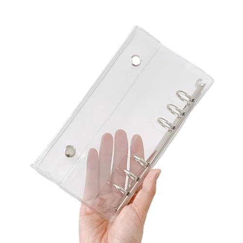 10 x 6-fach gelochte Fotokarten-Hüllen mit 20 Taschen oder 6 Löchern, PVC-Einband, 6 Ringe, Kartenordner, Ordnerhüllen, PVC-Kartenaufbewahrung von TENYELE