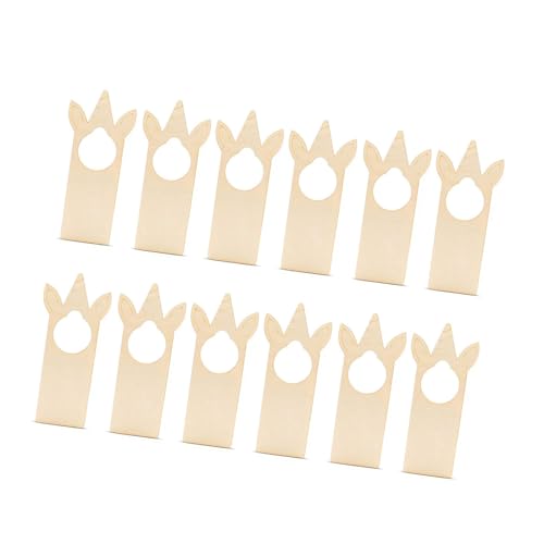 12 Pieces Unvollendete Holztürknaufstügel 3.54x9.45 Zoll Türknauf Schilder Für Handwerksprojekt Willkommensschild Unvollendetes Handwerk von TENYELE