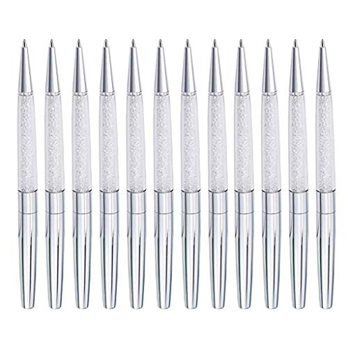 12 Stück Exquisiter Business-Signierstift, bequemer Griff, Metall-Kugelschreiber für Hotel, Restaurant, Büro, Gäste, Anmeldestifte, Metalldetektierbare Stifte 12 Stück Exquisiter Business-Signierstift, bequemer Griff, Metall-Kugelschreiber für Hotel, Restaurant, Büro, Gäste, Anmeldestifte, Metalldetektierbare Stifte von TENYELE