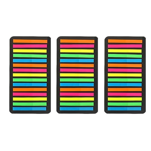 160/300 Stück durchscheinende Haftnotizen, multifunktional, farbige Klebe-Tabs für Notizbücher, lange Seiten 160/300 Stück durchscheinende Haftnotizen, multifunktional, farbige Klebe-Tabs für Notizbücher, lange Seiten von TENYELE