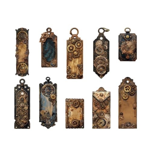 20 Stück Ästhetische Aufkleber Goth Geprägt Aufkleber Scrapbooking Dekoration Aufkleber für Journal Handyhülle Gitarre Laptop Vintage Gothic Stickerbögen von TENYELE