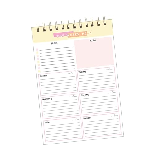 2025 Planer, Wochenplanung, Notizbuch, Tagesspiralen, Notizblöcke, Do-Liste, Notizbuch von TENYELE
