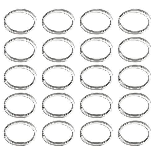 20pcs 20mm/25 Mm/30 Mm Splitschlüsselringe Schlüsselbund Die Vorräte Für Home Car Office Keys Silber Edelstahl Schlüsselanhänger Schüttgut Für Schlüssel Machen von TENYELE