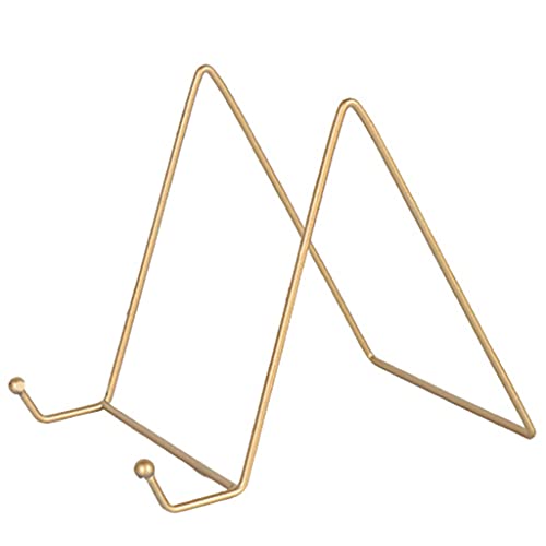 3 PCs Premium Eisen Anzeigeständer Schwarz/Gold Metall Staffelei Plattenanzeigefotohalterplatte Für Groß von TENYELE