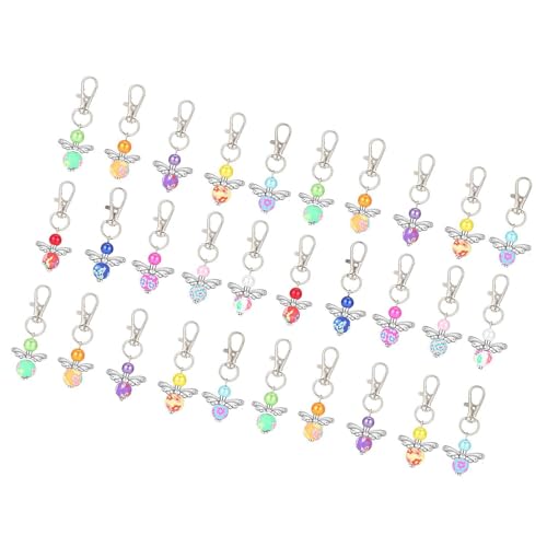 30 Stück Segen-Schlüsselanhänger für Babypartys, Hochzeit, Giveaway, Halter, Perlen, Flügel, Schlüsselanhänger für Lehrer, Engel-Anhänger 30 Stück Segen-Schlüsselanhänger für Babypartys, Hochzeit, Giveaway, Halter, Perlen, Flügel, Schlüsselanhänger für Lehrer, Engel-Anhänger von TENYELE