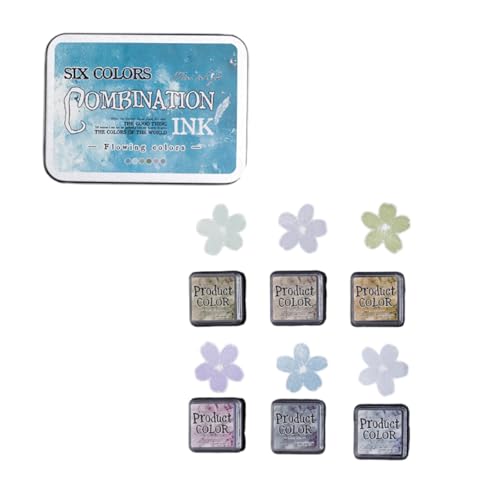 6 PCs Fließende Farben Stempelstempel Set Kombination Inkpad Für Kartenherstellung Scrapbooking & Office Kombination Inkpad Retro Pad Set Für Kinder Erwachsene Handwerksprojekte 6 PCs Fließende Farben Stempelstempel Set Kombination Inkpad Für Kartenherstellung Scrapbooking & Office Kombination Inkpad Retro Pad Set Für Kinder Erwachsene Handwerksprojekte von TENYELE