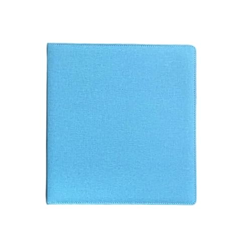 9 Pocket Card Folder Card Display Album Gaming Card Collection Album 3 Rings Leather Orgniser Folder for Sports Card Double Sided Card Display von TENYELE