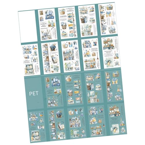 Ästhetischer Scrapbooking-Aufkleber, wasserabweisend, PET-Aufkleber, Papier-Szenen-Aufkleber für Tagebuch, Notizbuch, Fotoalbum, Telefon, Küche und Pflanzen-Thema, Scrapbook-Aufkleber Ästhetischer Scrapbooking-Aufkleber, wasserabweisend, PET-Aufkleber, Papier-Szenen-Aufkleber für Tagebuch, Notizbuch, Fotoalbum, Telefon, Küche und Pflanzen-Thema, Scrapbook-Aufkleber von TENYELE