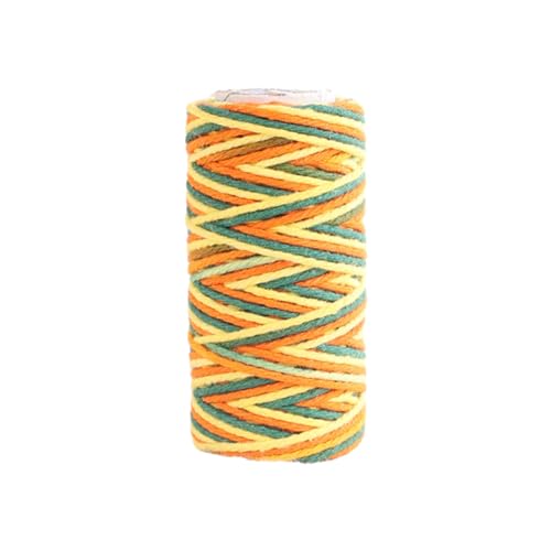 Bunte Bastelschnur, 1 mm x 22 m, farbiges Baumwollgarn für Wandteppich, hängende Ornamente, weiches und stabiles Seil Bunte Bastelschnur, 1 mm x 22 m, farbiges Baumwollgarn für Wandteppich, hängende Ornamente, weiches und stabiles Seil von TENYELE