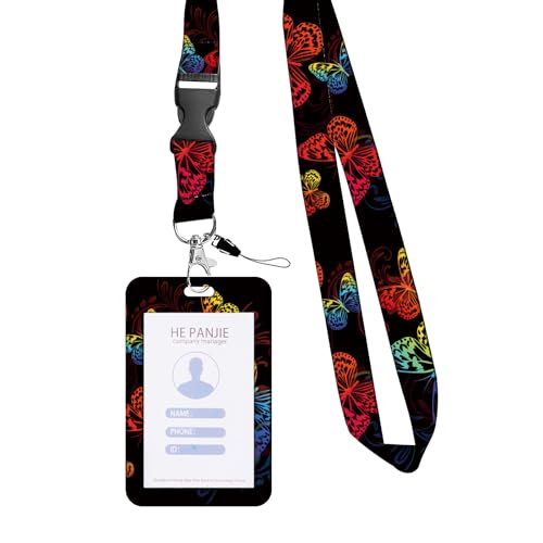 Butterfly Retractable Badge Reels & Name Card Holder Mit Lanyard Für Student Badge Holder Mit Einziehbaren Rollen Clip School Accessoire Butterfly Retractable Badge Reels & Name Card Holder Mit Lanyard Für Student Badge Holder Mit Einziehbaren Rollen Clip School Accessoire von TENYELE