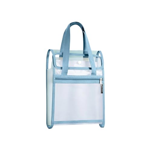 Dokumentenmappe mit 13 Fächern, wasserabweisend, transparent, PVC, erweiterbar, Ordner, Sortierordner, erweiterbarer PVC-Dokumenten-Organizer von TENYELE