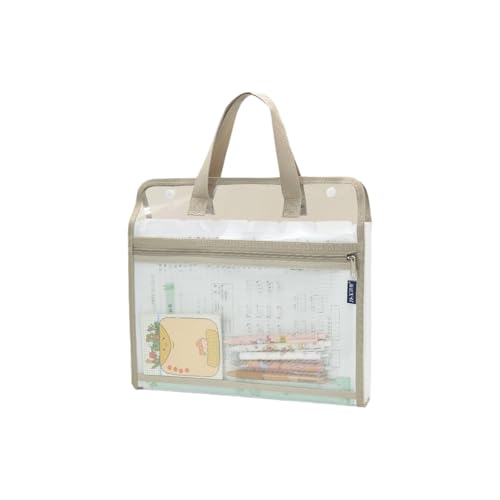 Dokumentenmappe mit 13 Fächern, wasserabweisend, transparent, PVC, erweiterbar, Ordner, Sortierordner, erweiterbarer PVC-Dokumenten-Organizer von TENYELE