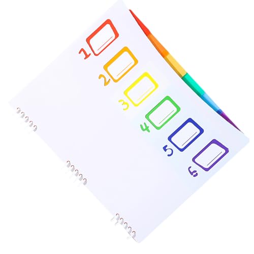 Fächermappe mit 6 Fächern, Briefgröße, Dokumentenmappe, Sortiermappe, Datei-Organizer mit abnehmbarem Bindekamm, Geschäftsdokumentenaufbewahrungsmappe Fächermappe mit 6 Fächern, Briefgröße, Dokumentenmappe, Sortiermappe, Datei-Organizer mit abnehmbarem Bindekamm, Geschäftsdokumentenaufbewahrungsmappe von TENYELE