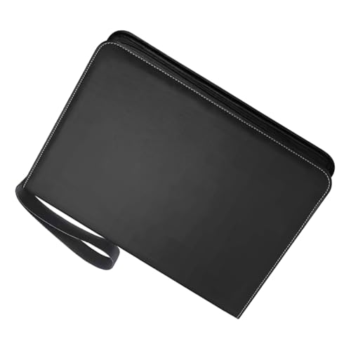Kartenordner mit 9 Fächern, Kartenalbum, Spielkarten-Sammelalbum, 3 Ringe, Leder, Orgnisermappe für Sportkarten, Sammelkarten-Organizer Kartenordner mit 9 Fächern, Kartenalbum, Spielkarten-Sammelalbum, 3 Ringe, Leder, Orgnisermappe für Sportkarten, Sammelkarten-Organizer von TENYELE