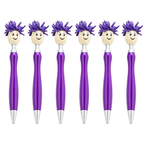 Kugelschreiber, 1,0 mm, Moppkopf, glattes Schreiben, Schreibwaren, Schule, Bürobedarf, 6 Stück Kugelschreiber, 1,0 mm, Moppkopf, glattes Schreiben, Schreibwaren, Schule, Bürobedarf, 6 Stück von TENYELE