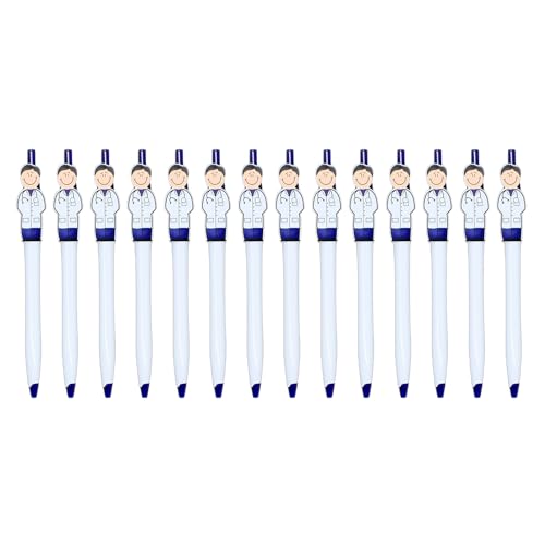 Kugelschreiber für Ärzte, Krankenschwestern, einziehbar, mit Stiftclip, reibungsloses Schreiben, 1,0 mm, für Krankenhaus, Schule, Büro, 14 Stück Kugelschreiber für Ärzte, Krankenschwestern, einziehbar, mit Stiftclip, reibungsloses Schreiben, 1,0 mm, für Krankenhaus, Schule, Büro, 14 Stück von TENYELE