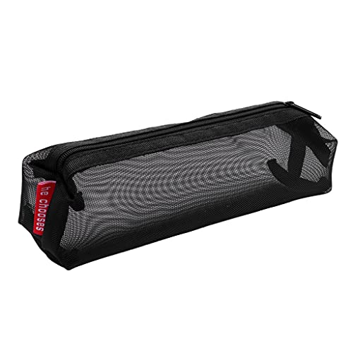 Mehrzweck-Schreibwaren-Tasche mit Reißverschluss, Netzstoff, großes Fassungsvermögen, Make-up-Aufbewahrung für Büro, Business, Reisen, Bleistift für Mädchen, Jungen, Kinder, groß, blau, Schulbedarf Mehrzweck-Schreibwaren-Tasche mit Reißverschluss, Netzstoff, großes Fassungsvermögen, Make-up-Aufbewahrung für Büro, Business, Reisen, Bleistift für Mädchen, Jungen, Kinder, groß, blau, Schulbedarf von TENYELE
