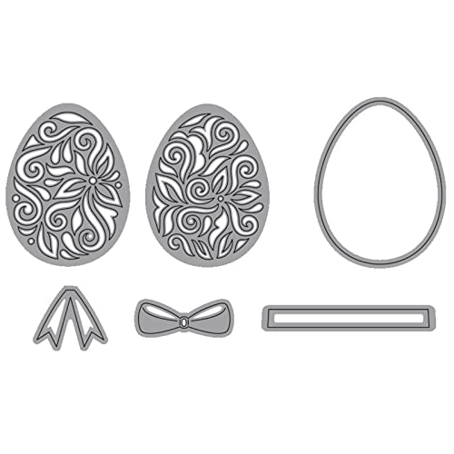 Metall-Stanzschablone, Motiv: Ostereier, Scrapbooking, Album, Papierkarte, Vorlage, Prägung, Basteln, Dekoration, Scrapbooking, Stanzformen aus Metall Metall-Stanzschablone, Motiv: Ostereier, Scrapbooking, Album, Papierkarte, Vorlage, Prägung, Basteln, Dekoration, Scrapbooking, Stanzformen aus Metall von TENYELE