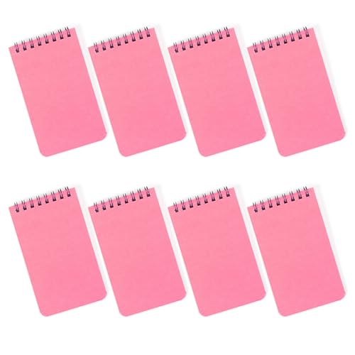 Notizbücher mit Doppelspulen, 80 Blatt, liniert, kleiner Notizblock zum Schreiben, Zeichnen, Skizzieren, liniert, 8 Stück von TENYELE