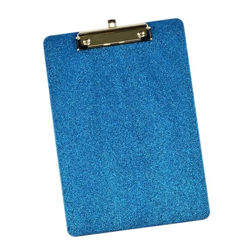Schimmerndes Acryl Schreibklemmbrett mit Aufhängehaken Metallclip Datei Organizer Schreiben Zeichenbrett für Schule Büro Glitzerndes Klemmbrett von TENYELE