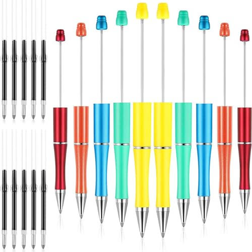 Schwarze Stifte für Kinder, Schüler, Perlenstifte, Perlenstifte, Büro, Schulbedarf, Perlen-Kugelschreiber-Set von TENYELE